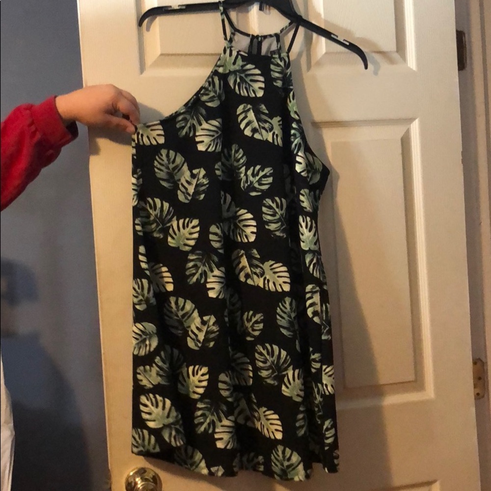 Forever 21 plus leaf patterned dress